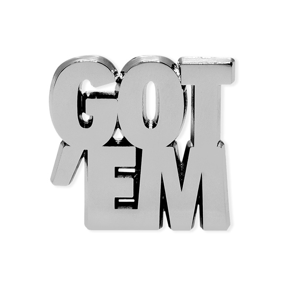 Got 'Em Lapel Pin - Silver - Picture 1 of 2